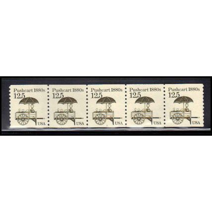 2133 12.5c Pushcart Very Fine MNH Dry Gum PNC 1/5 X2227