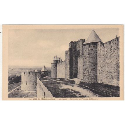 Carcassonne Les Lices France Postcard unused VGC