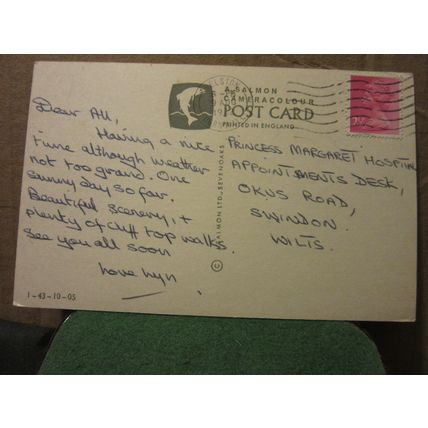 multiview, PENZANCE, CORNWALL used postcard by J. Salmon 1972 pm =
