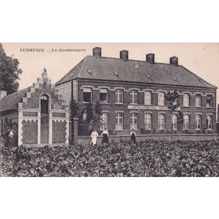 Audruicq La Gendarmerie Police Station French Antique Postcard