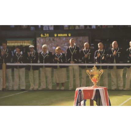 Wimbledon Tennis Championships Single Mens Sports Trophy Postcard