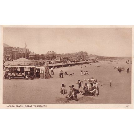 Great Yarmouth Rare Misprint Antique Norfolk Postcard