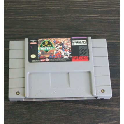 VTG SNES Super Nintendo Game NCAA Football Cartridge Only Authentic Tested