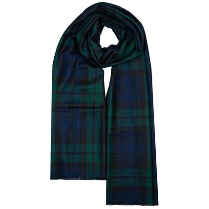 Lochcarron of Scotland Alba Black Watch Extra Fine Merino Stole [BraNewWithTags]