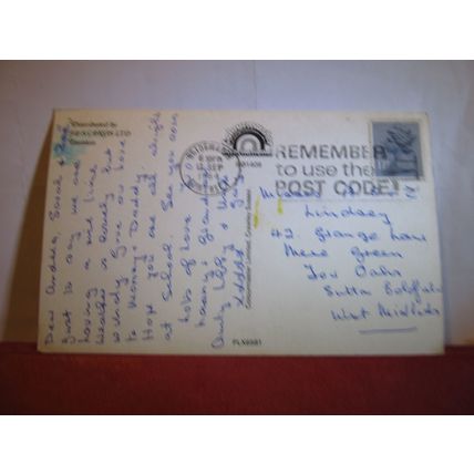 multiview, BURNHAM-ON-SEA, SOMERSET used postcard 1984 pm Colourmaster #