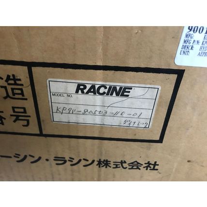 NEW RACINE KP9V-80503-110-01 HYDRAULIC VALVE KOSHIN-RACINE VALVE,OX01,0X01,EO