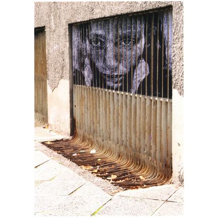 Mannheim German Girl Street Amazing Prison Art Postcard