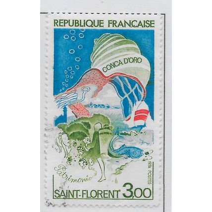 FRANCE 1974 USED REGIONS TOURISM SAINT FLORENT CONCA D'ORO WILDLIFE FISH SEA