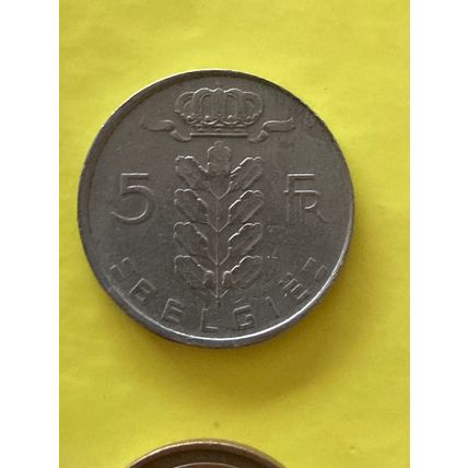 Umlaufmünze Belgien 5 Francs 1974 Belgie