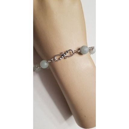 Handmade Sterling Silver Aquamarine Bracelet