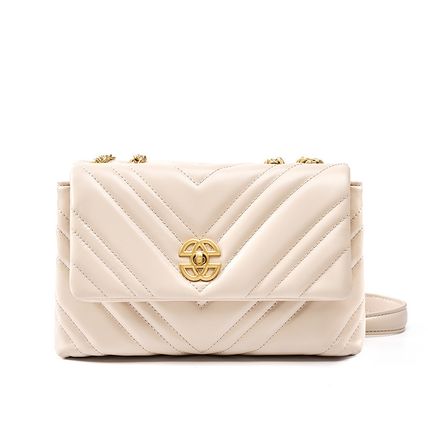Women Stylish Leather Casual Chain Strap Shoulder Bag