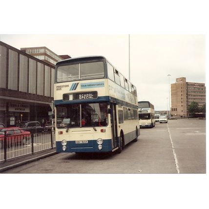 Colour Photograph of Preston Bus Ltd. - OBV 160X ex. Preston Borough Transport