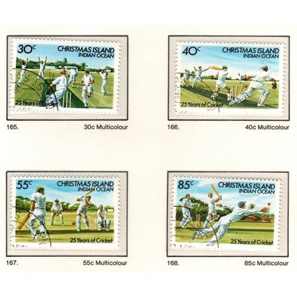 Christmas Island ASC 165-168 1984 25 years of cricket