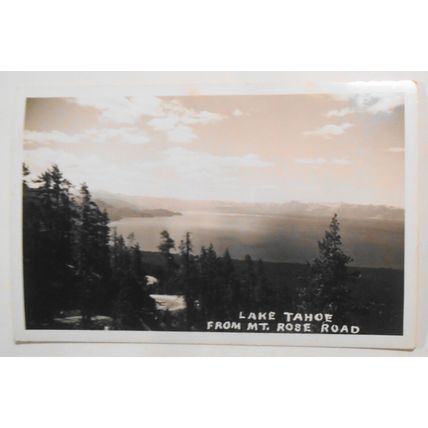 Lake Tahoe : 3 RPPC Antique Photo Postcards lot