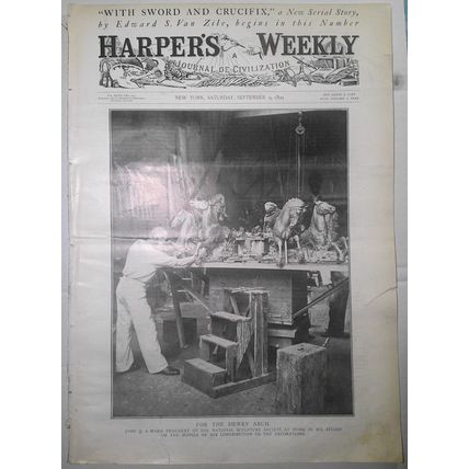 Harper's Weekly September 9, 1899. Booker T Washington on Africa; Dewey Arch etc