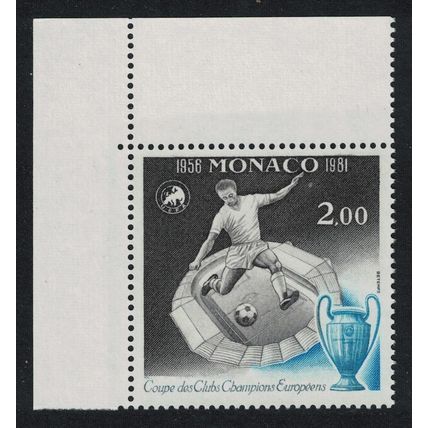 Monaco 25th Anniversary of European Football Cup Corner 1981 MNH SG#1491