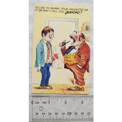 vintage postcard - May I Call You Grandad