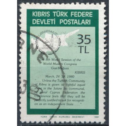 Islamic Solidarity Congress: 35L - Northern Cyprus 1981 - FH - MiNr 96 (A)