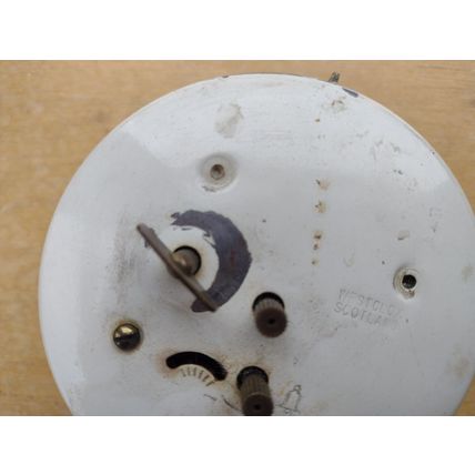 Westclox white style 7 Baby Ben alarm clock with brass trim. Luminous dial 1960?