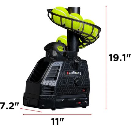 680BH 2 in 1 Baseball & Tennis Ball Launcher Machine, Adjustable Launching Angle