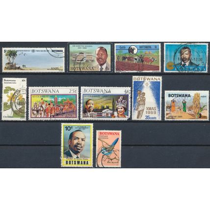 44 Stamp Selection - Botswana - Used Hinged