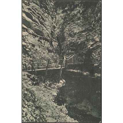 Rotwein Klam, Vintgar, 1908 - Fran Pavlin AK
