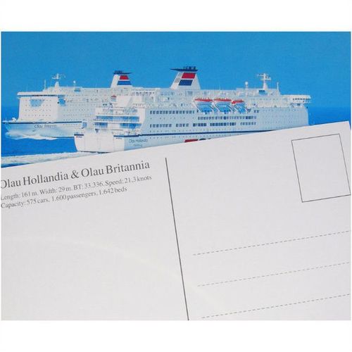 POSTCARD: Olau Hollandia & Brittannia at sea