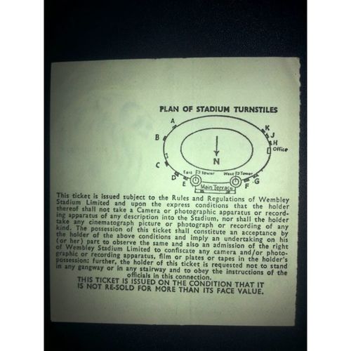 England v Scotland Football Ticket Stub 22/05/1971 FA International
