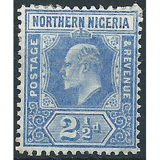 Northern Nigeria 1910 SG31 2 1/2d Blue Mounted Mint . . ..
