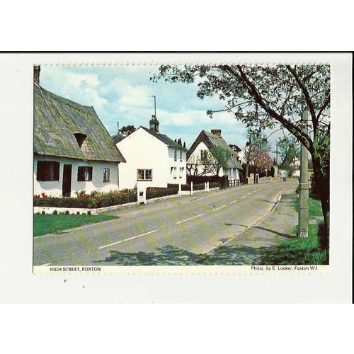 Cambridgeshire FOXTON High Street Postcard by Women's Institute