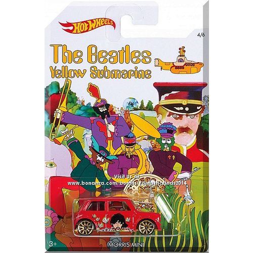 Hot Wheels - Morris Mini: The Beatles Yellow Submarine #4/6 (2016) *Walmart*