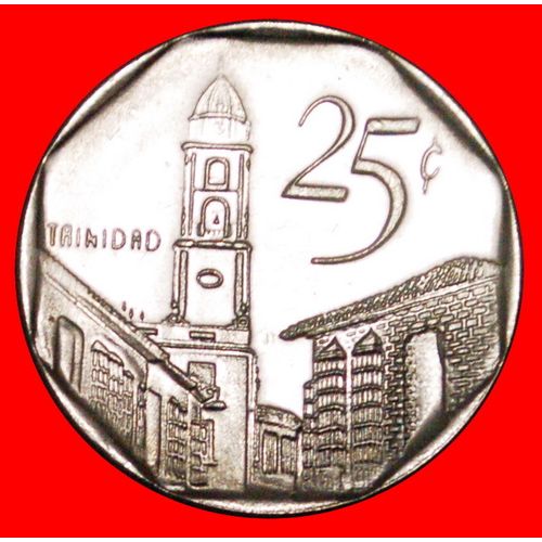 TRINIDAD: CUBA ★ 25 CENTAVOS 2008 COIN alignment ↑↓! LOW START ★ NO RESERVE!