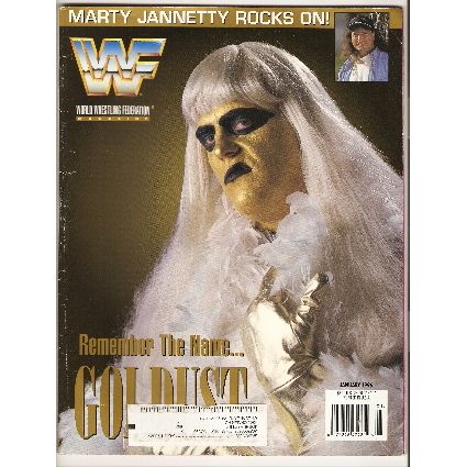 WORLD WRESTLING FEDERATION JANUARY 1996 with trading cards