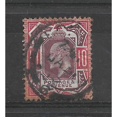 GB.SG254 10d Slate-Purple and Carmine.Variety Unchecked.Fine Used.July18