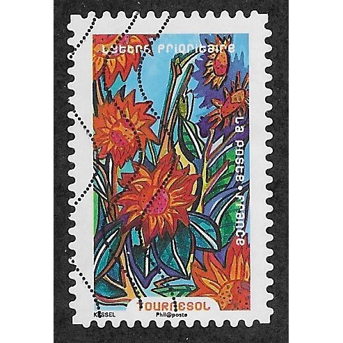 FRA 2016 (80c) 'FLORA - SUNFLOWERS' FINE USED (EBID55-212)