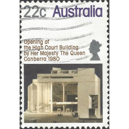 AUSTRALIA, Opening Courthouse Canberra, brown 1980, 22c, #3