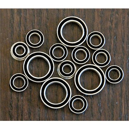 (14pcs) TAMIYA TA-05MS / PORSCHE 934 Rubber Sealed Ball Bearing Set