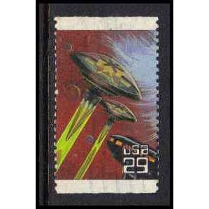 Used 2742 29c Saucer Spaceship Fine BPS W4747