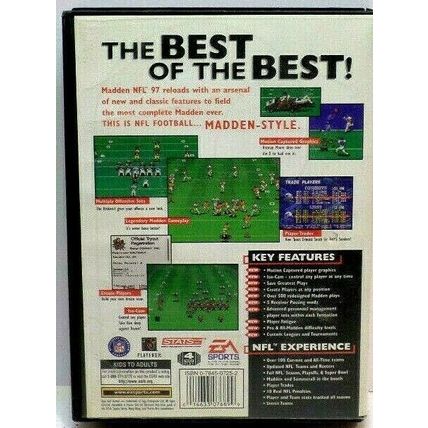 Madden NFL 97 (Sega Genesis, 1996) Complete Tested (J1)