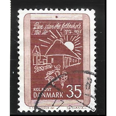 Denmark Stamp Scott #411, Used