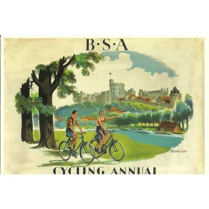 Advertising BSA CYCLING AT WINDSOR Postcard (Mayfair BB 706)