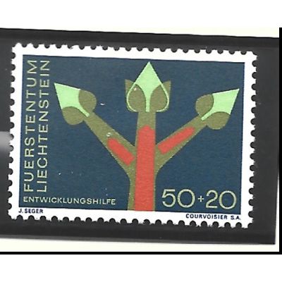 Liechtenstein Stamp Scott #B24, Mint Lightly Hinged