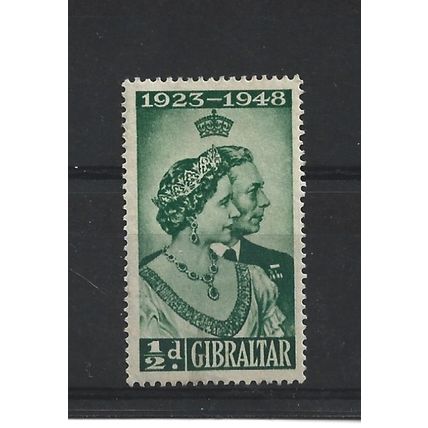 Gibraltar.SG134 1/2d Green.Mounted Mint.Mar24