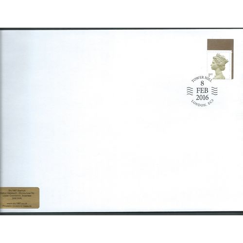 2016 1ST 'OLIVE GREEN' 'TOWER HILL ' PMK COVER (EBIDPACK3832)