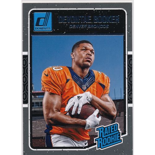 2016 Donruss Football 366 Devontae Booker Rated Rookie RC Denver Broncos