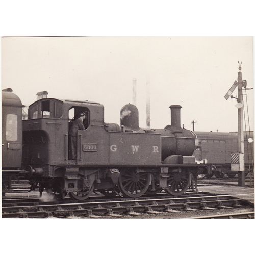 Railway Photo GWR 58xx 5800 Swindon 1947 Great Western 0-4-2T Loco