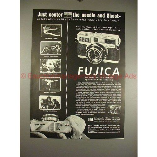 1959 Fuji Fujica 35-SE Camera Ad - Just Center & Shoot!