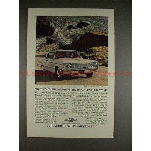 1964 Chevrolet Impala Super Sport Coupe Ad - Smooth!!