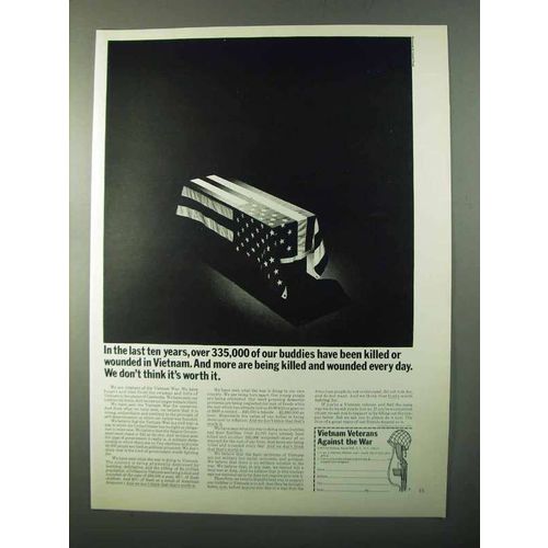 1971 Vietnam Veterans Against the War Ad - Our Buddies