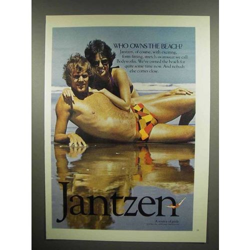 1975 Jantzen Swimwear Ad - Who Owns the Beach?